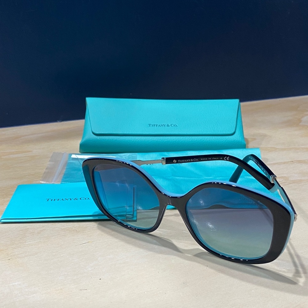 Tiffany & Co. Black and Blue Sunglasses